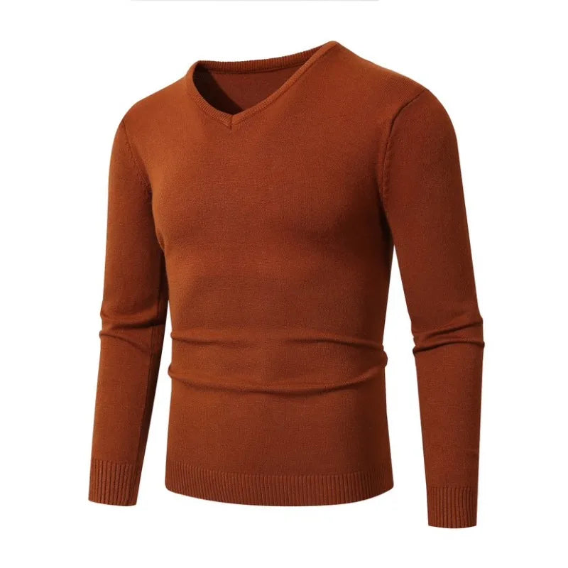 Jersey de cuello de pico Andrés (foto del proveedor) teja