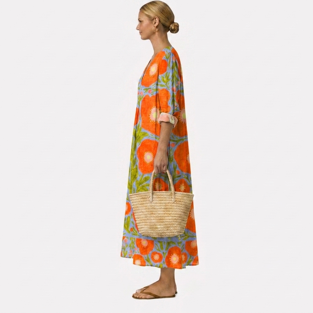 Vestido floral encantador Alba
