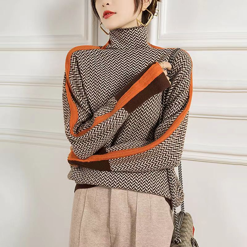 Jersey de cuello alto Jess - Naranja