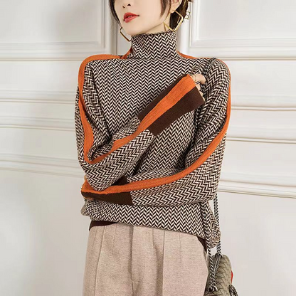 Jersey de cuello alto Jess - Naranja