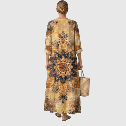 Vestido floral elegancia natural Dora