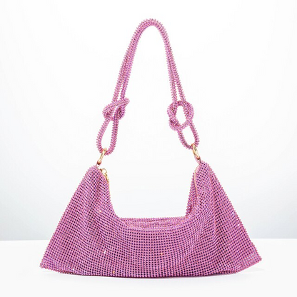 Bolso de pedrería Lisa - Rosa