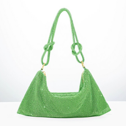 Bolso de pedrería Lisa - Verde