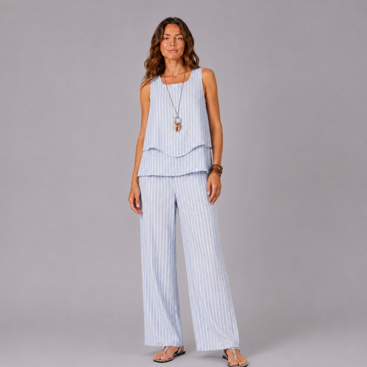 Conjunto rayas costeras Marivel