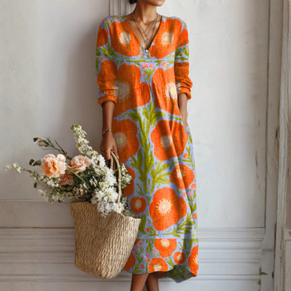 Vestido floral encantador Alba