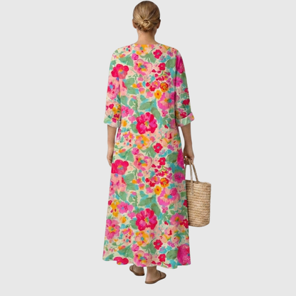 Vestido floral elegante Isolde