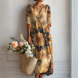 Vestido floral elegancia natural Dora