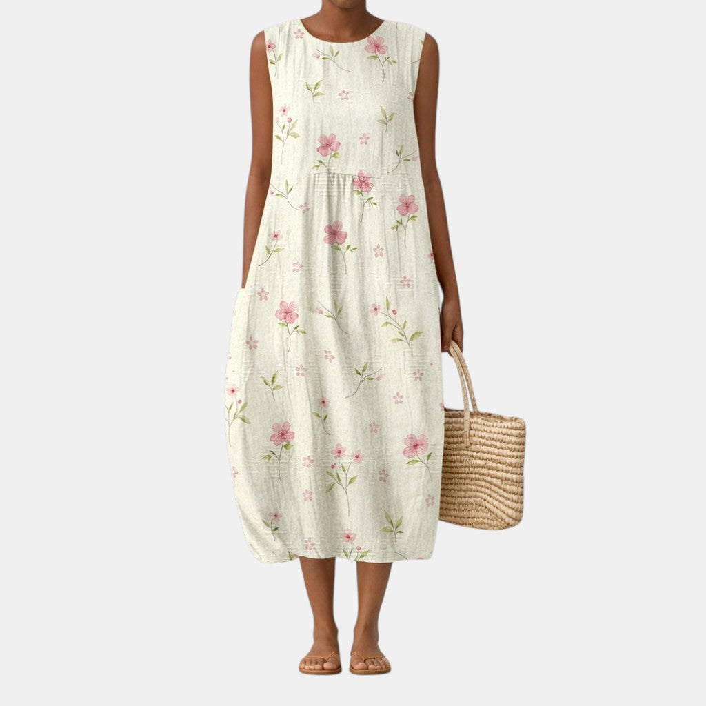 Vestido midi del día a día Violeta