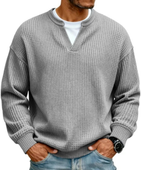 Jersey de gofre efecto capas Iker gris, otro modelo (antigua)