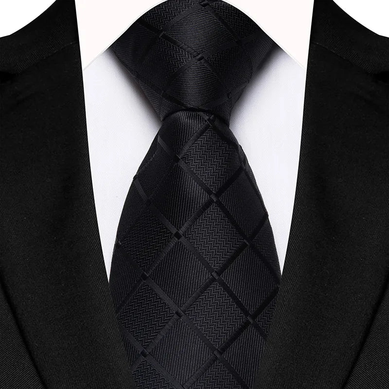 Corbata jacquard Hugo - Negro