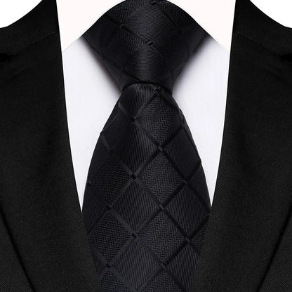 Corbata jacquard Hugo - Negro