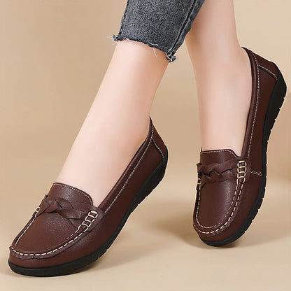 Mocasines trenzados Aria - Marrón
