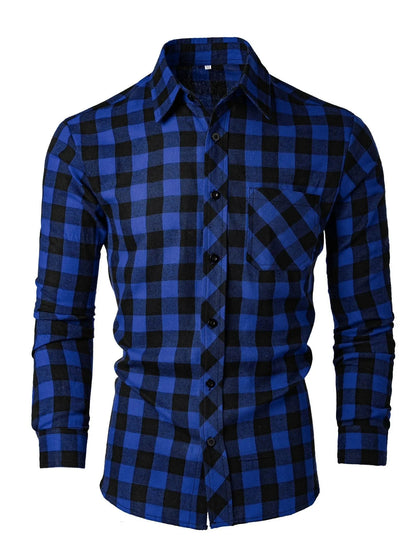 Camisa de cuadros Milo en azul - Azul