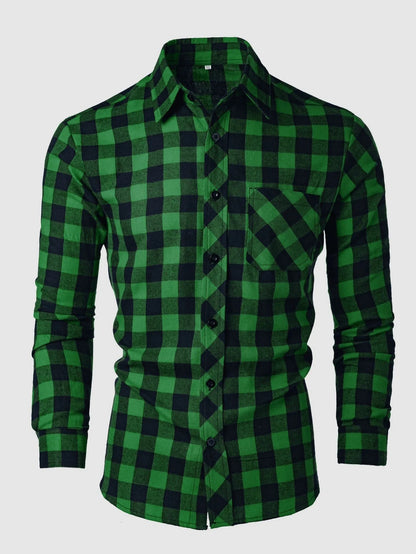 Camisa de cuadros Milo en verde - Verde