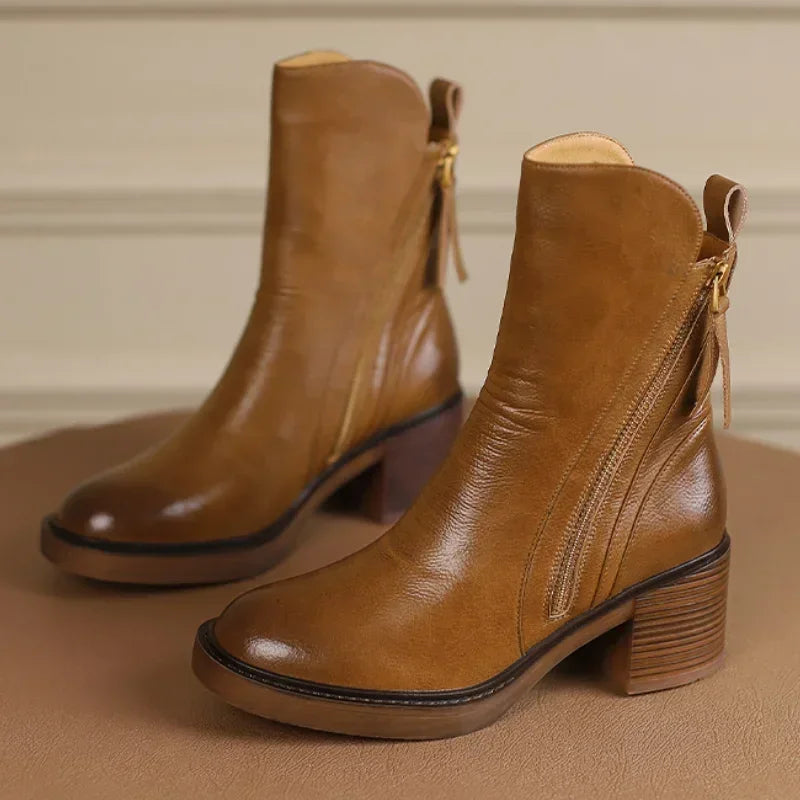 Botines Alba en camel - Camel