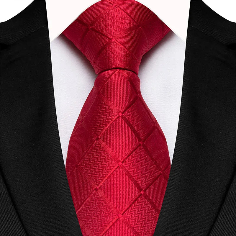 Corbata jacquard Hugo - Rojo