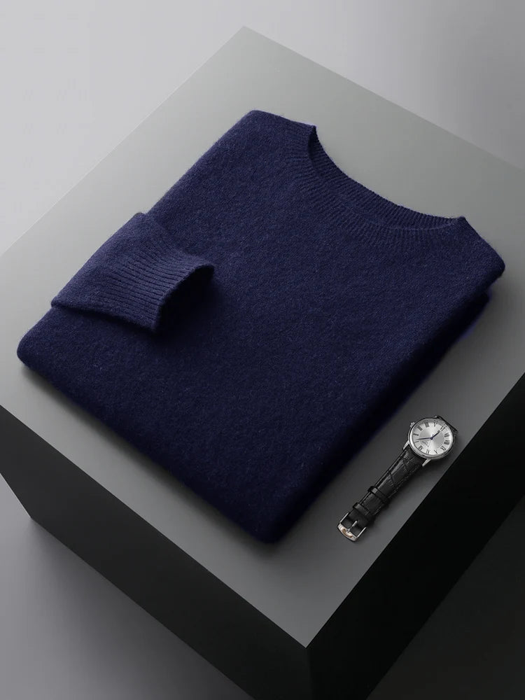 Jersey de punto fino Oliver - Azul marino