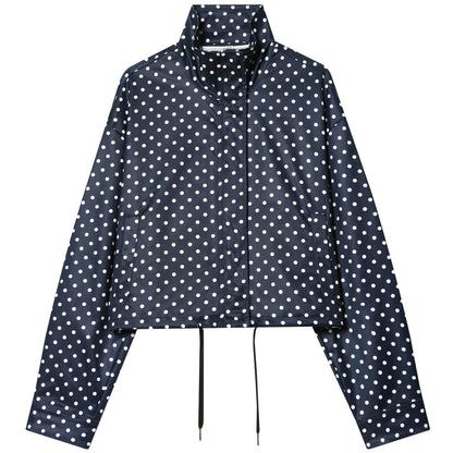 Bomber de lunares Dalia - Azul marino