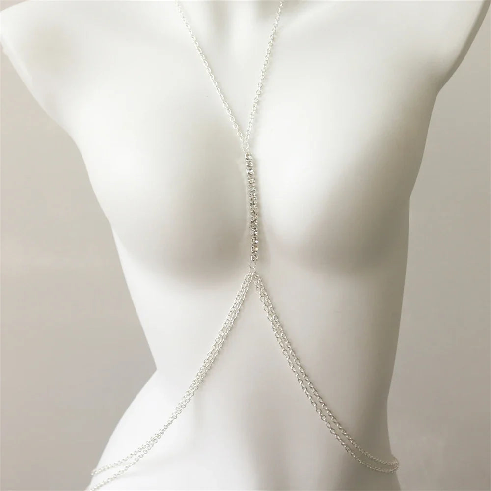 Collar largo de pedrería