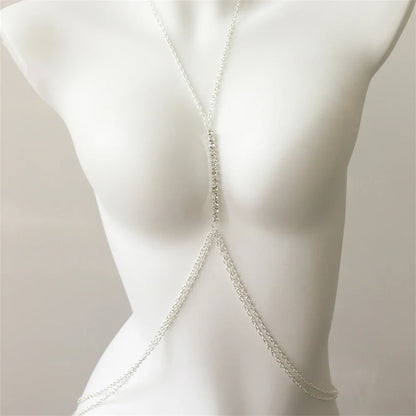 Collar largo de pedrería