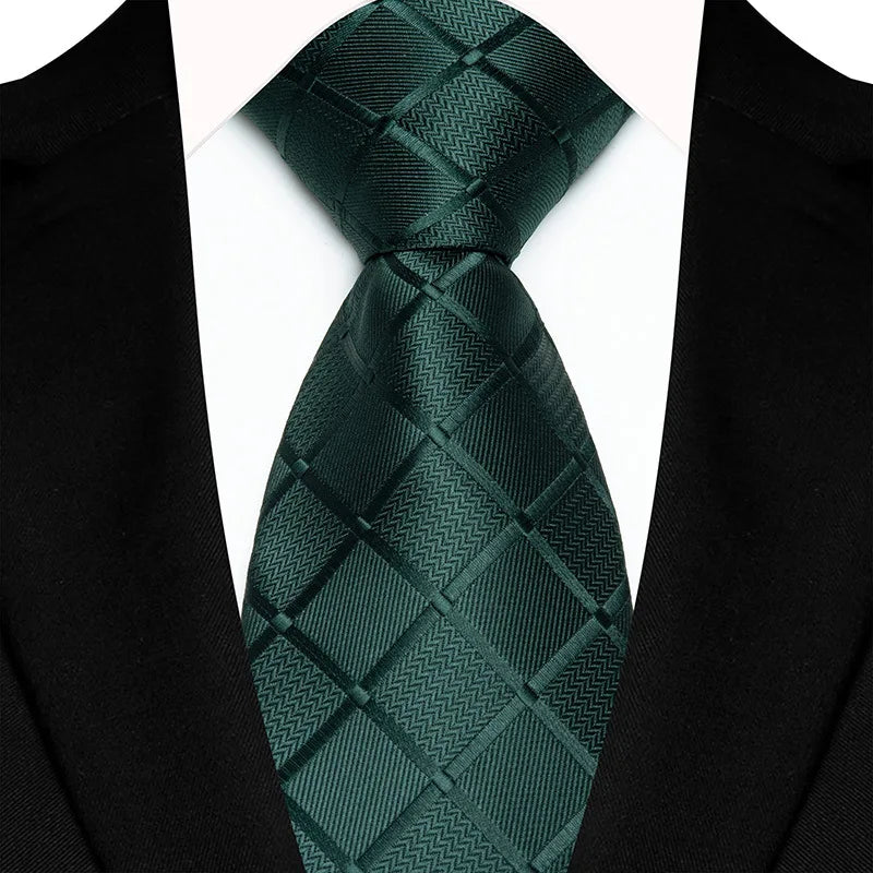 Corbata jacquard Hugo - Verde botella