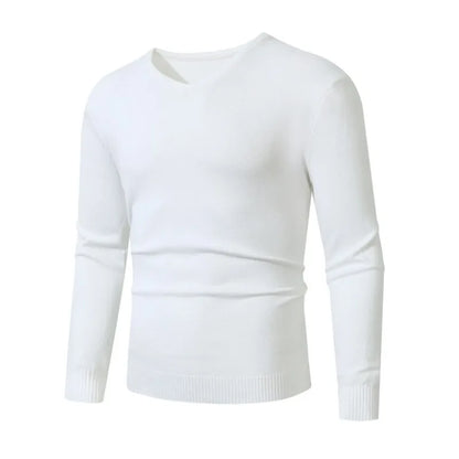 Jersey de cuello de pico Andrés (foto del proveedor) blanco