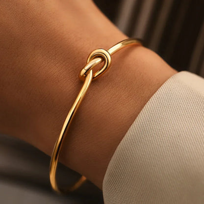 Brazalete de nudo Brisa - Dorado