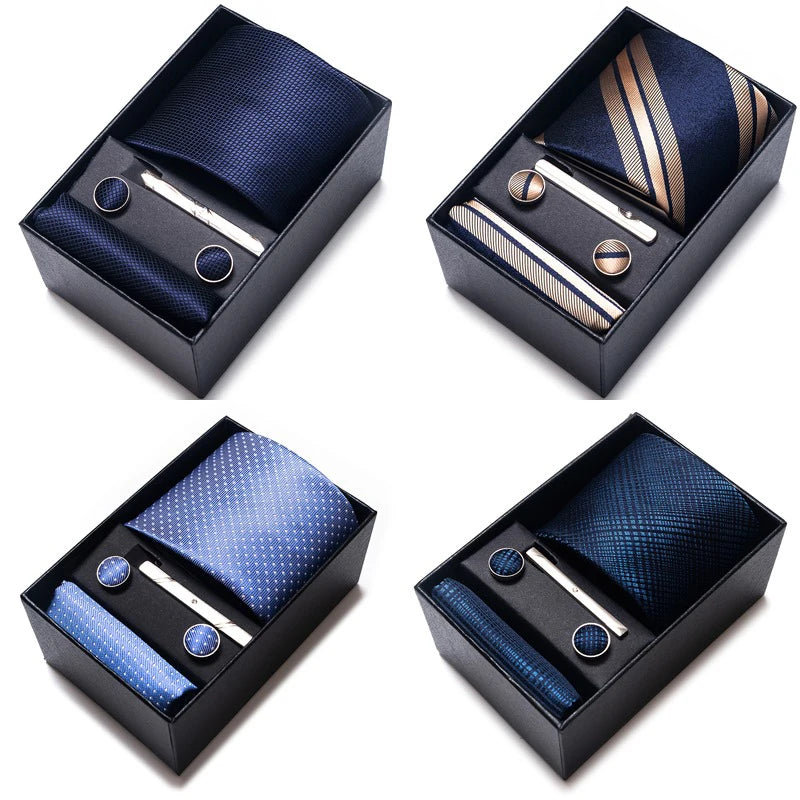 Set de corbata, pañuelo y gemelos Vittorio - Todos los colores