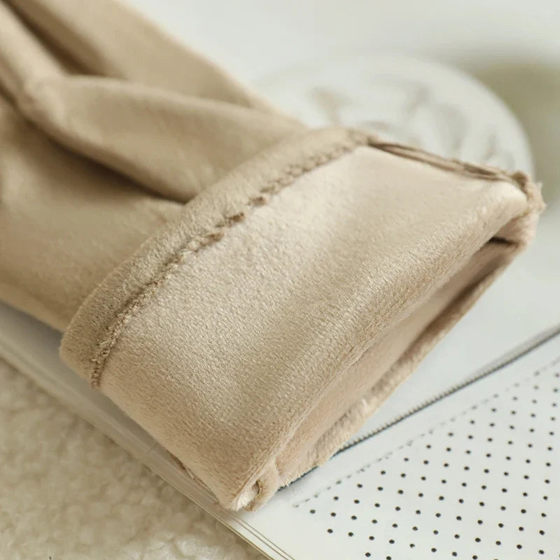 Guantes elegantes de piel vegana