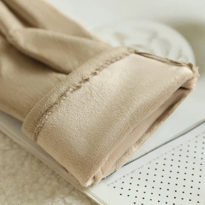 Guantes elegantes de piel vegana