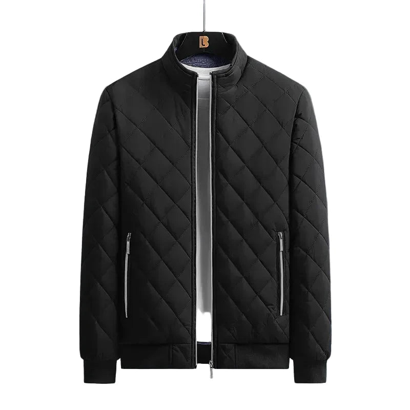 Bomber acolchada de rombos Knox - Negro