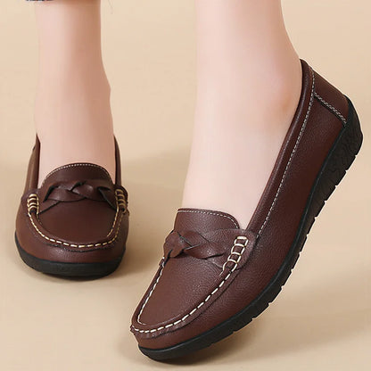 Mocasines trenzados Aria - Marrón
