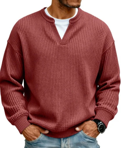 Jersey de gofre efecto capas Iker granate, otro modelo (antigua)
