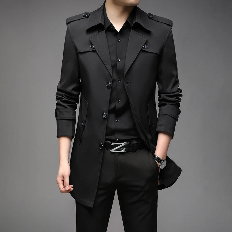 Gabardina corta estilo inglés Víctor (foto del proveedor) negro