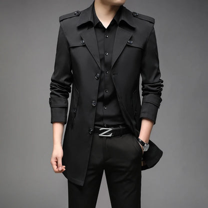 Gabardina corta estilo inglés Víctor (foto del proveedor) negro