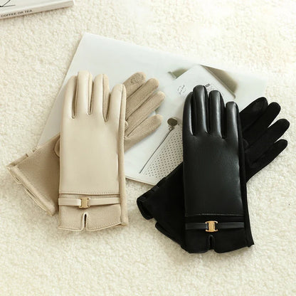 Guantes elegantes de piel vegana - Todos los colores