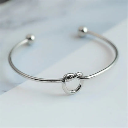 Brazalete de nudo Brisa - Plateado