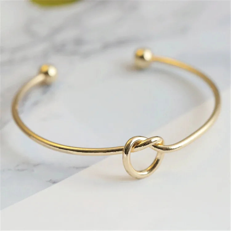 Brazalete de nudo Brisa - Dorado