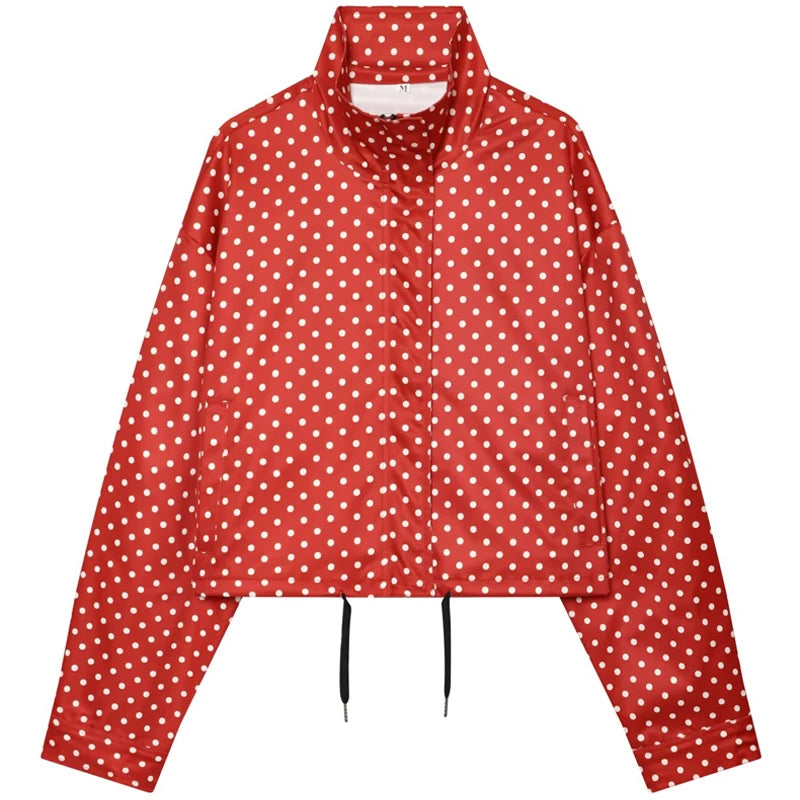 Bomber de lunares Dalia - Rojo