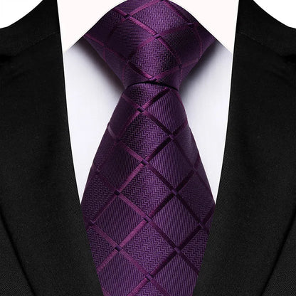 Corbata jacquard Hugo - Morado