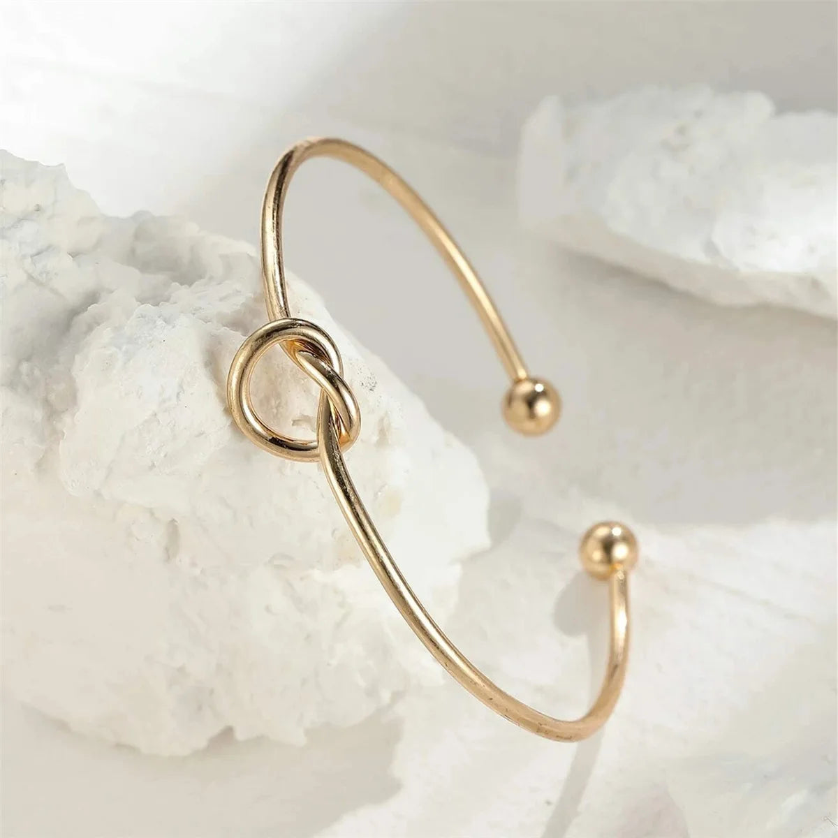 Brazalete de nudo Brisa - Dorado