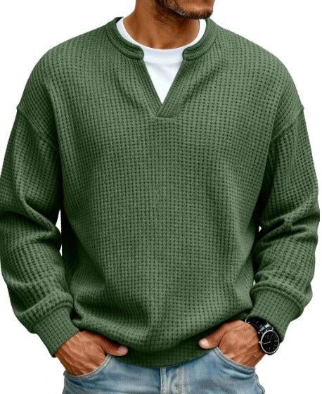 Jersey de gofre efecto capas Iker verde militar, otro modelo (antigua)