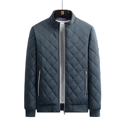 Bomber acolchada de rombos Knox - Gris
