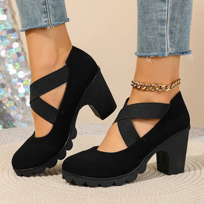 Zapatos Mary Jane con plataforma Inés - Negro