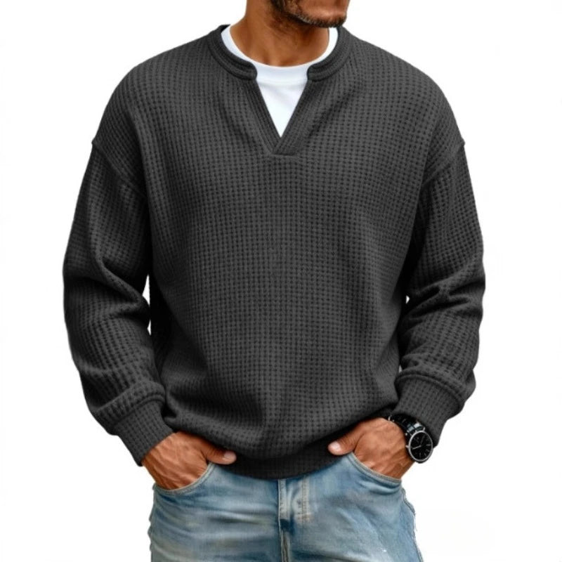Jersey de gofre efecto capas Iker negro, otro modelo (antigua)
