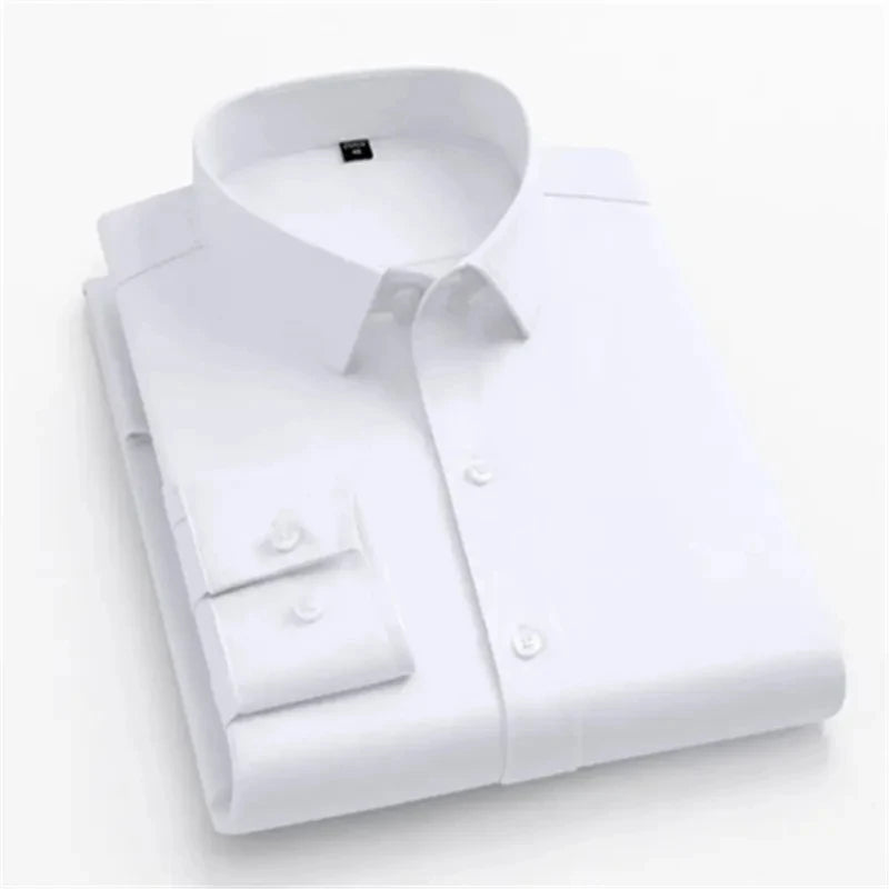 Camisa elástica de oficina Emil en blanco - Blanco