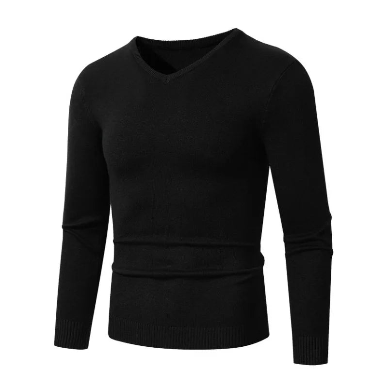 Jersey de cuello de pico Andrés (foto del proveedor) negro