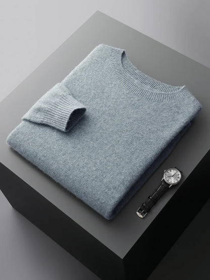 Jersey de punto fino Oliver - Azul grisáceo