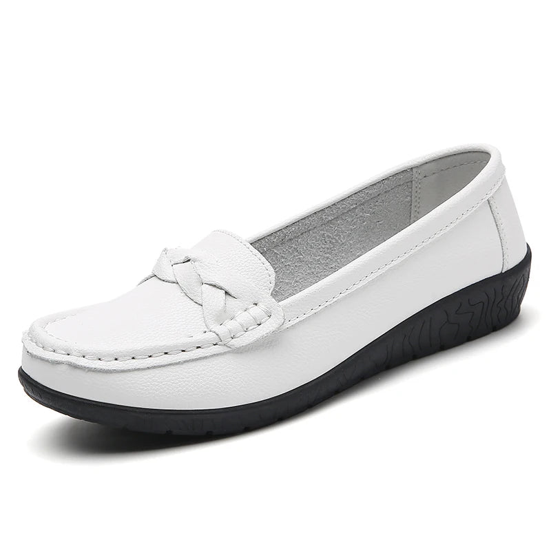 Mocasines trenzados Aria - Blanco