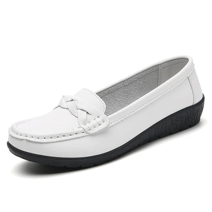 Mocasines trenzados Aria - Blanco